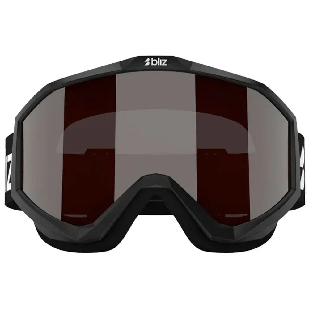 Bliz Liner Black White Logo Goggle Orange Silver Mirror Lens