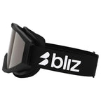 Bliz Liner Black White Logo Goggle Orange Silver Mirror Lens